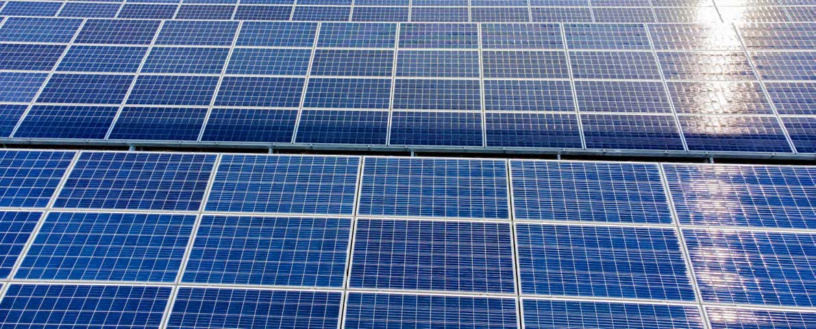 Image of a group of solar panels